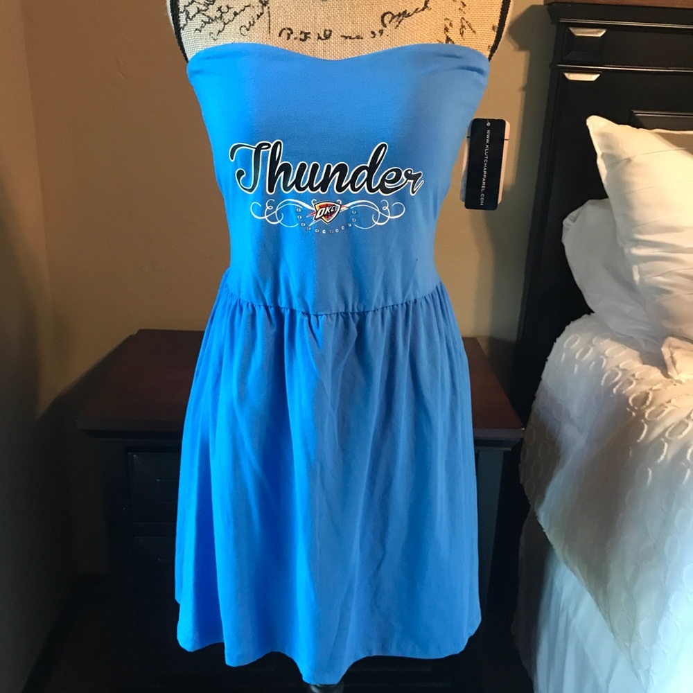 3 for $12 Bundle Item - Okc Thunder Rhinestone Tube Dress